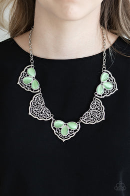 East Coast Essence Green Moonstone Necklace Paparazzi Accessories