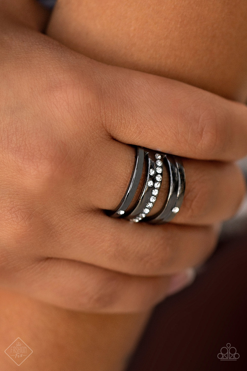 Make A Sheen Black Gunmetal Ring Paparazzi Accessories