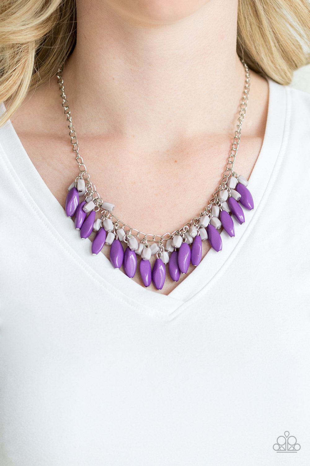 Bead Binge Purple Necklace Paparazzi Accessories