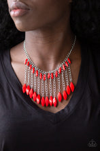 Load image into Gallery viewer, Venturous Vibes Red Necklace Paparazzi Accessories
