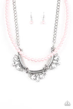 Load image into Gallery viewer, Bow Before the Queen - Pink Pearl Necklace Paparazzi Accessories