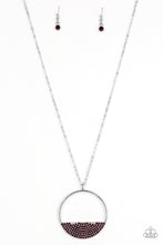 Load image into Gallery viewer, Bet Your Bottom Dollar Purple Rhinestone Necklace Paparazzi Accessories