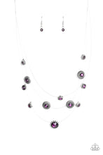 Load image into Gallery viewer, Sheer Thing! Purple  Rhinestone Necklace Paparazzi Accessories