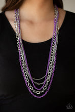 Load image into Gallery viewer, Industrial Vibrance Purple Necklace Paparazzi Accessories