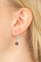 Load image into Gallery viewer, Happy As Can Beam Purple Cat&#39;s Eye Necklace Paparazzi Accessories