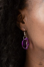 Load image into Gallery viewer, Ice Queen Purple Acrylic Necklace Paparazzi Accessories