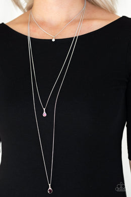Crystal Chic - Purple Rhinestone Necklace Paparazzi Accessories