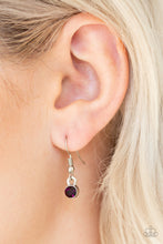 Load image into Gallery viewer, Crystal Chic - Purple Rhinestone Necklace Paparazzi Accessories