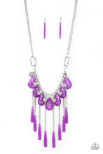 Load image into Gallery viewer, Roaring Riviera Purple Necklace Paparazzi Accessories