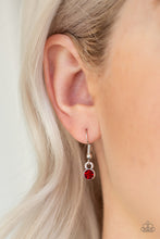 Load image into Gallery viewer, Classic Casanova Red Rhinestone Heart Necklace Paparazzi Accessories