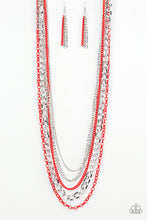 Load image into Gallery viewer, Industrial Vibrance Red Necklace Paparazzi Accessories