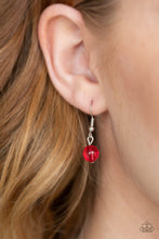 Load image into Gallery viewer, Crystal Cascade Red Necklace Paparazzi Accessories