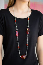 Load image into Gallery viewer, Crystal Charm Red Necklace Paparazzi Accessories