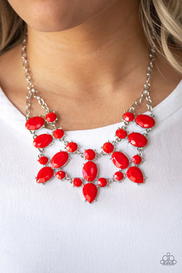Goddess Glow Red Necklace Paparazzi Accessories