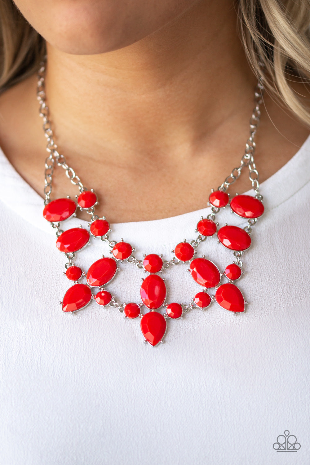 Goddess Glow Red Necklace Paparazzi Accessories