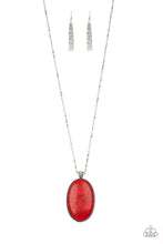 Load image into Gallery viewer, Stone Stampede Red Stone Necklace Paparazzi Accessories