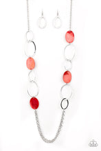 Load image into Gallery viewer, Kaleidoscope Coasts Red Necklace Paparazzi Accessories