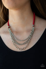 Load image into Gallery viewer, Free Roamer Red Necklace Paparazzi Accessories