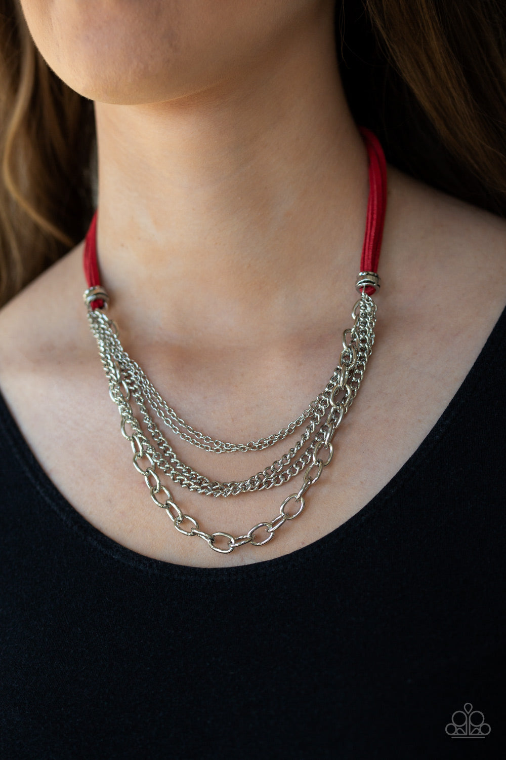 Free Roamer Red Necklace Paparazzi Accessories