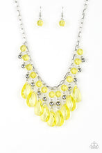 Load image into Gallery viewer, Beauty School Dropout Yellow Necklace Paparazzi Accessories