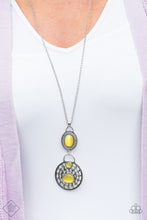 Load image into Gallery viewer, Hook VINE and Sinker Yellow Moonstone Necklace Paparazzi Accessories