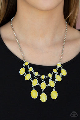 Mermaid Marmalade Yellow Necklace Paparazzi Accessories