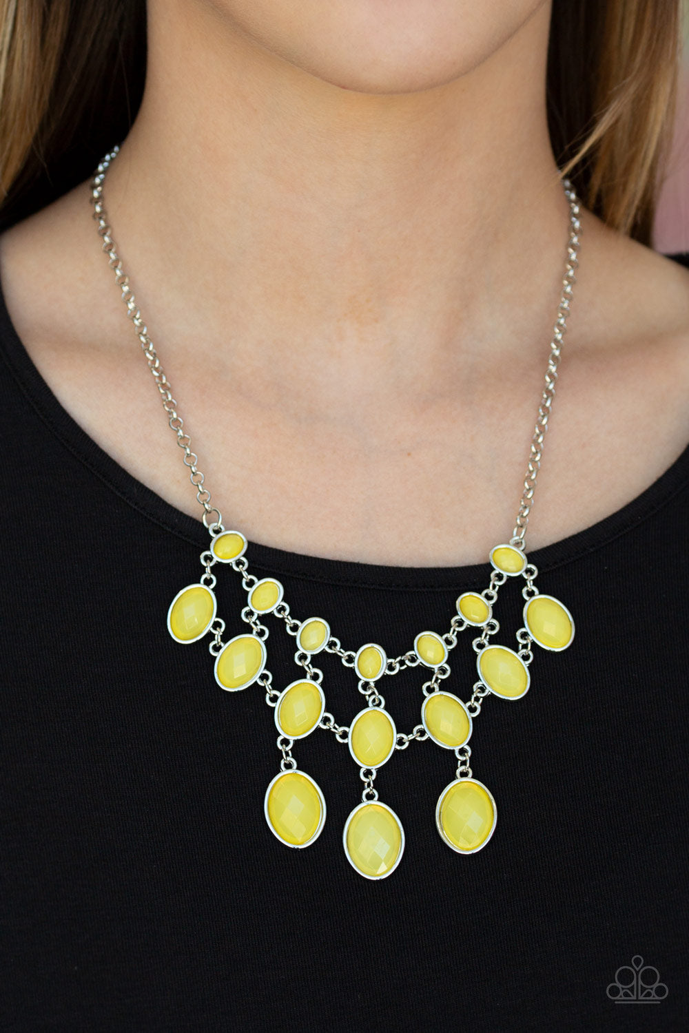 Mermaid Marmalade Yellow Necklace Paparazzi Accessories