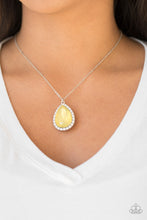 Load image into Gallery viewer, Come of Ageless Yellow Rhinestone Necklace Paparazzi Accessories
