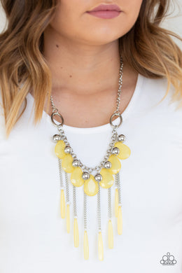 Roaring Riviera Yellow Necklace Paparazzi Accessories
