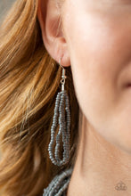 Load image into Gallery viewer, Right As RAINFOREST - Silver Seed Bead Necklace Paparazzi Accessories