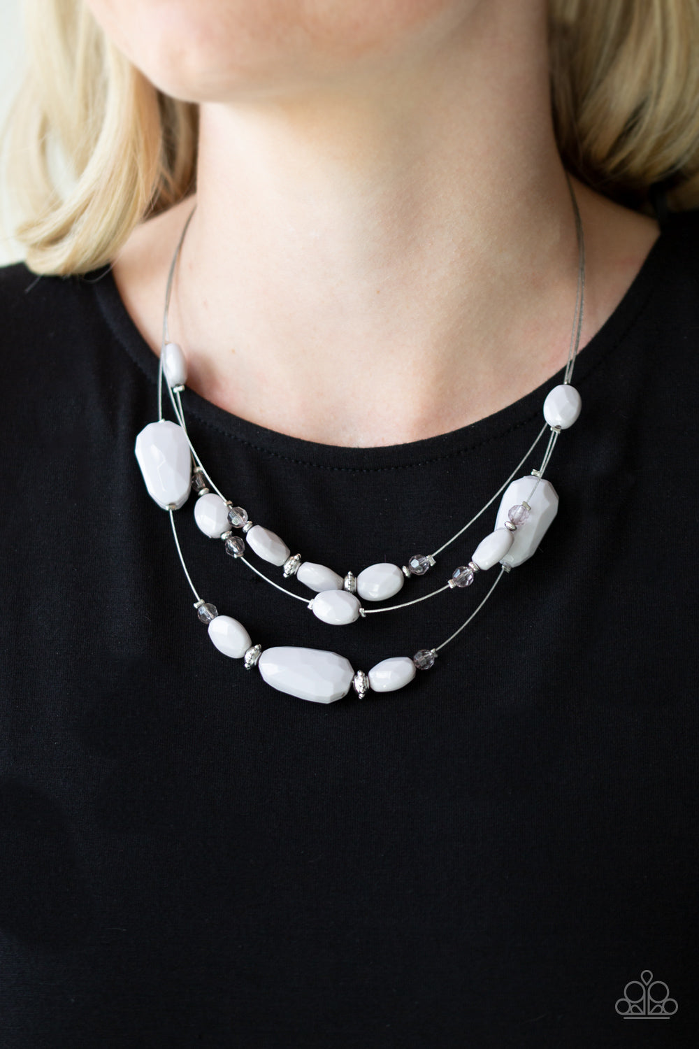 Radiant Reflections - Silver Necklace Paparazzi Accessories