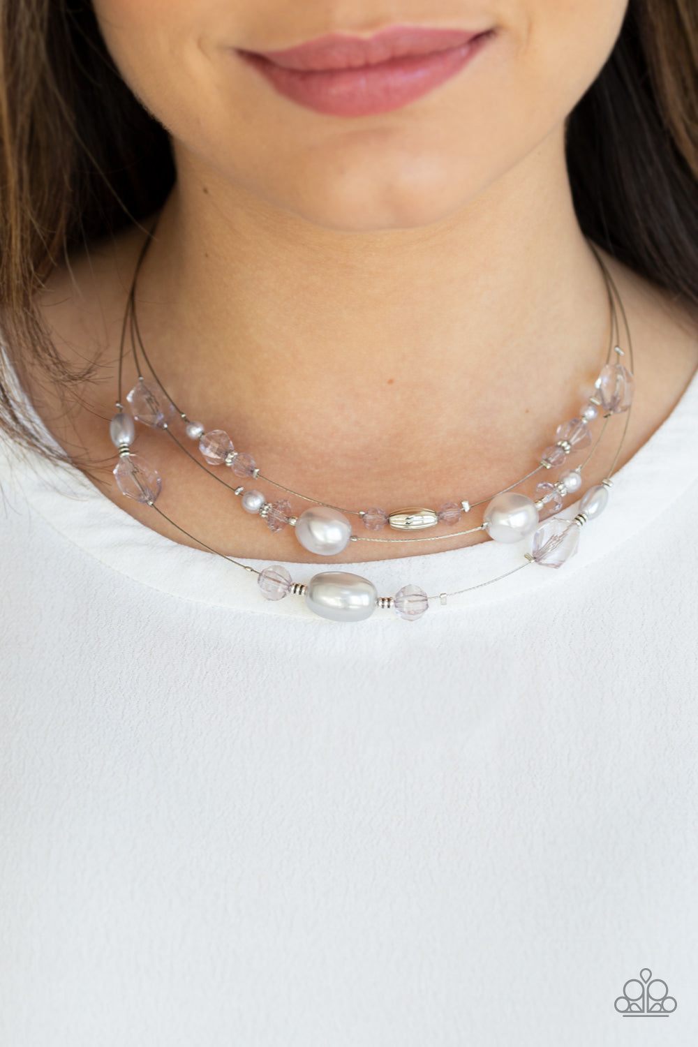 Pacific Pageantry Silver Necklace Paparazzi Accessories