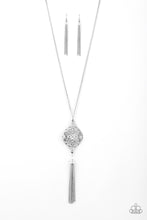 Load image into Gallery viewer, Totally Worth The TASSEL - Silver Necklace Paparazzi Accessories