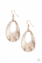 Load image into Gallery viewer, Mean Sheen Rose Gold Earring Paparazzi Accessories