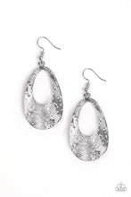 Load image into Gallery viewer, Mean Sheen Silver Earring Paparazzi Accessories