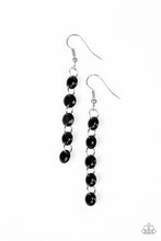 Load image into Gallery viewer, Trickle Down Effect Black Earring Paparazzi Accessories