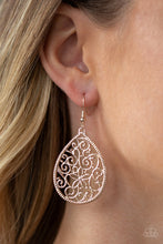 Load image into Gallery viewer, I&#39;m Doing Vine Rose Gold Earring Paparazzi Accessories