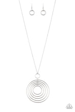Load image into Gallery viewer, Running Circles In My Mind Silver Necklace Paparazzi Accessories