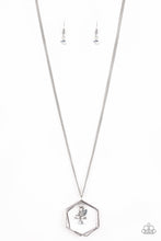 Load image into Gallery viewer, Chicly Geocentric Silver Necklace Paparazzi Accessories