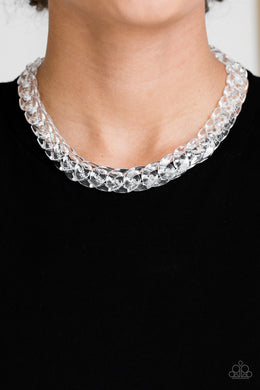 Put it on Ice White Necklace Paparazzi Accessories