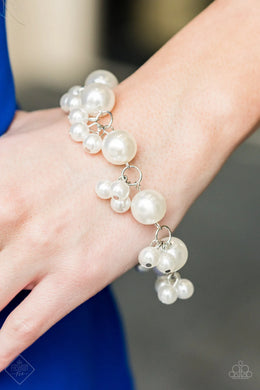 Broadway Ballroom White Pearl Bracelet Paparazzi Accessories