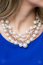 Load image into Gallery viewer, BALLROOM Service White Pearl Necklace Paparazzi Accessories