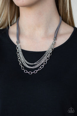 Free Roamer Silver Necklace Paparazzi Accessories