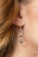 Load image into Gallery viewer, Hearty Hearts Silver Necklace Paparazzi Accessories