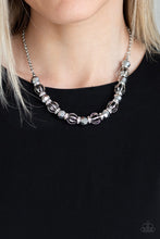 Load image into Gallery viewer, Metro Majestic Silver Necklace Paparazzi Accessories