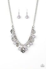 Load image into Gallery viewer, Seaside Sophistication Silver Pearl Necklace Paparazzi Accessories