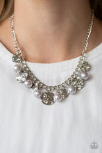 Load image into Gallery viewer, Seaside Sophistication Silver Pearl Necklace Paparazzi Accessories