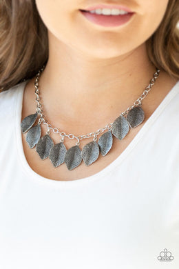 A True Be-Leaf-er Silver Necklace Paparazzi Accessories