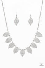 Load image into Gallery viewer, Leafy Lagoon Silver Necklace Paparazzi Accessories