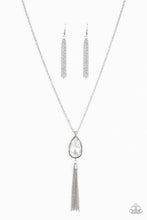 Load image into Gallery viewer, Elite Shine - White Rhinestone Necklace Paparazzi Accessories